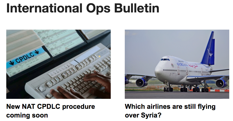 03MAY: New NAT CPDLC procedure, Airlines still overflying Syria, ATC strikes in Italy & France