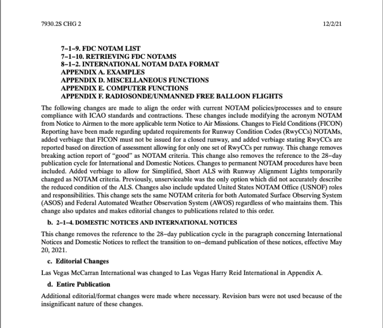 FAA NOTAM Change: It’s not all about the Missions – International Ops ...