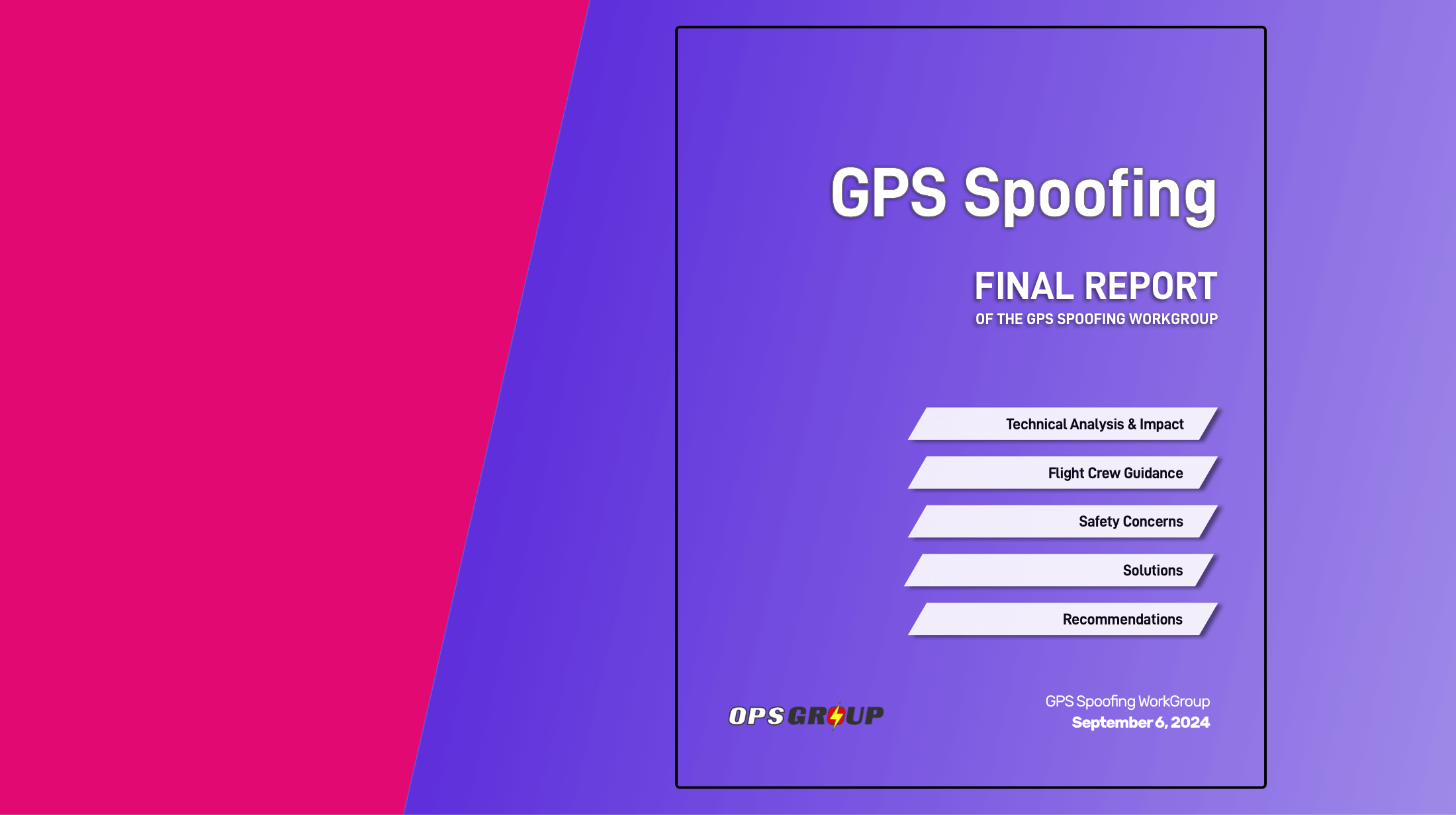 GPS Spoofing: Final Report published by WorkGroup