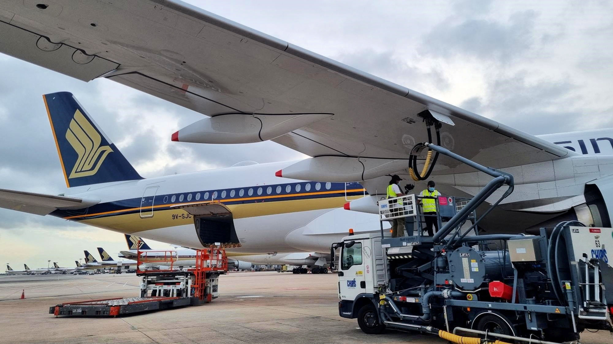 Every flight leaving Singapore will pay a SAF fee